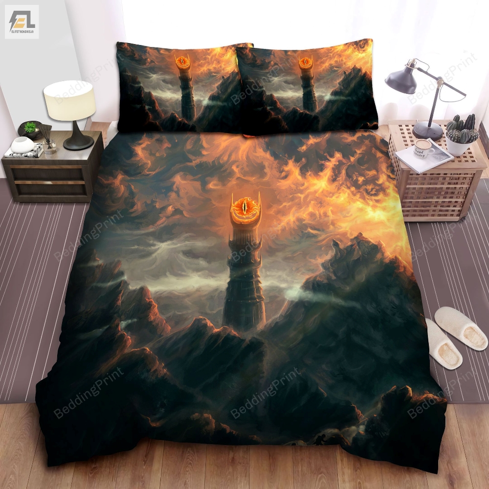 The Lord Of The Ring Huge Tower Sauron Bed Sheets Duvet Cover Bedding Sets 