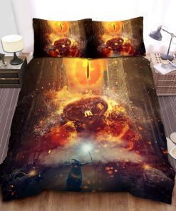 The Lord Of The Ring Balrog Fighting With Gandalf Bed Sheets Duvet Cover Bedding Sets elitetrendwear 1 1