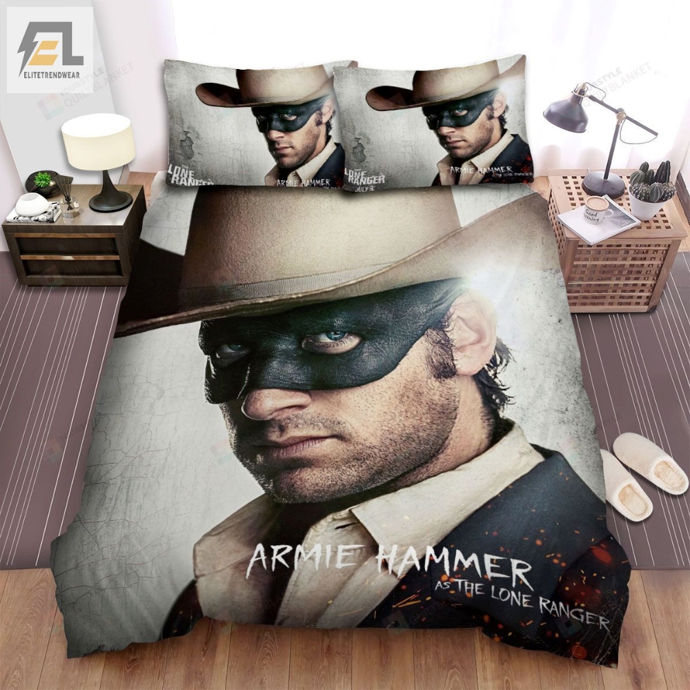 The Lone Ranger 2013 Movie White Cowboy Hat Photo Bed Sheets Spread Comforter Duvet Cover Bedding Sets 