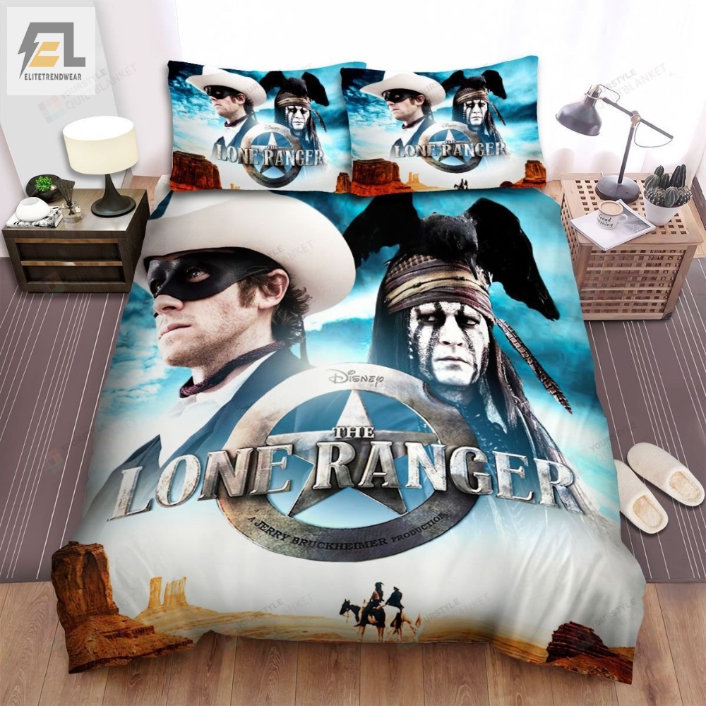 The Lone Ranger 2013 Movie Poster Photo Bed Sheets Spread Comforter Duvet Cover Bedding Sets 