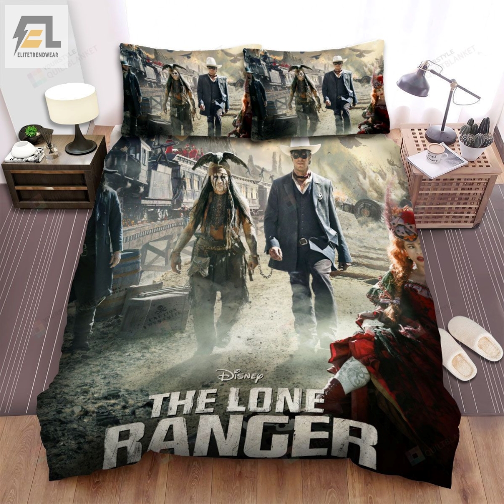 The Lone Ranger 2013 Movie Bird In The Back Photo Bed Sheets Spread Comforter Duvet Cover Bedding Sets 