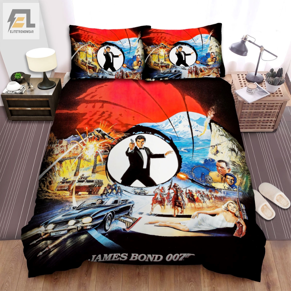 The Living Daylights Movie Poster 5 Bed Sheets Spread Comforter Duvet Cover Bedding Sets 