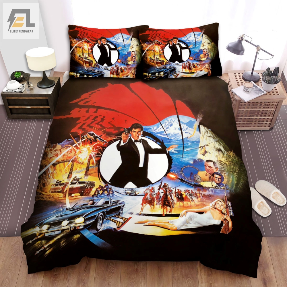 The Living Daylights Movie Poster 2 Bed Sheets Spread Comforter Duvet Cover Bedding Sets 