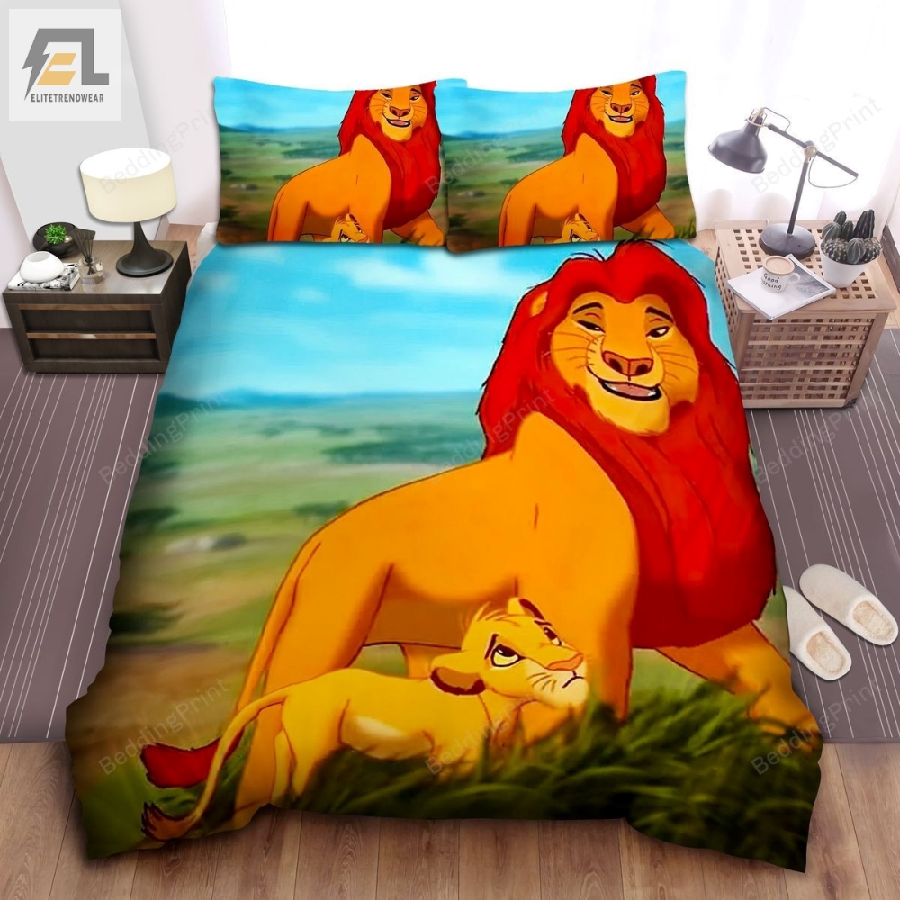 The Lion King Young Simba  Mufasa Bed Sheets Duvet Cover Bedding Sets 