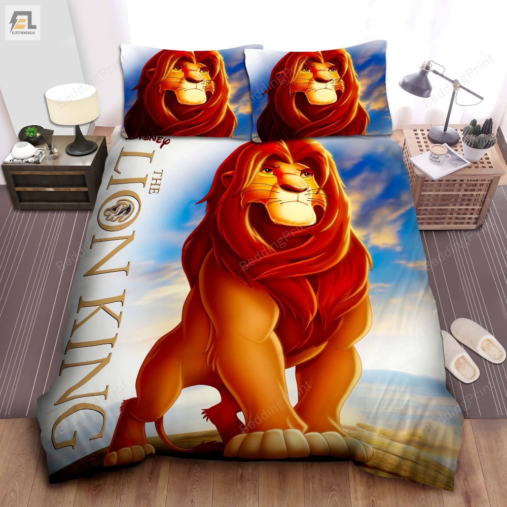 The Lion King Strong And Powerful Adult Simba Bed Sheets Duvet Cover Bedding Sets 