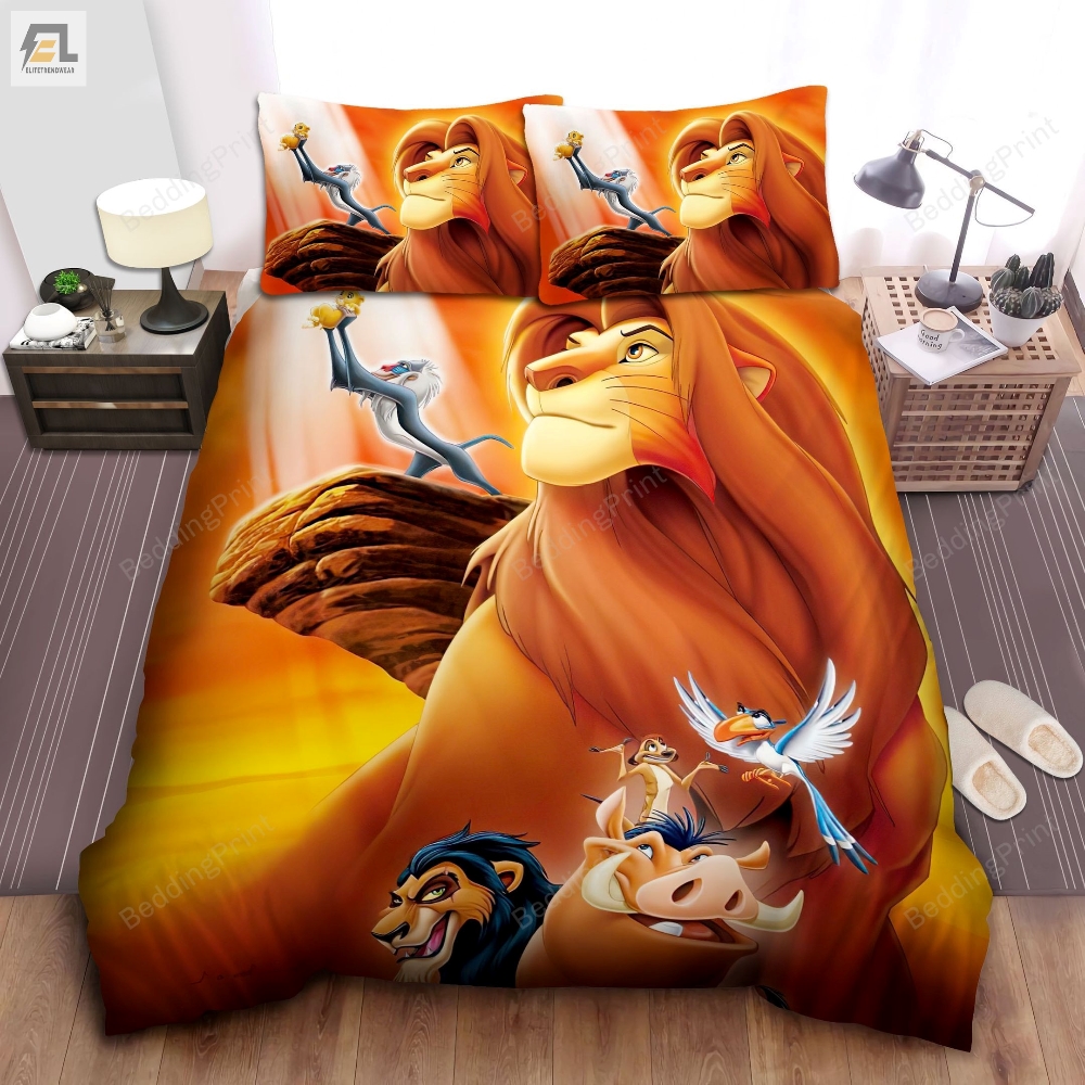 The Lion King Simba Epic Scene Bed Sheets Duvet Cover Bedding Sets 