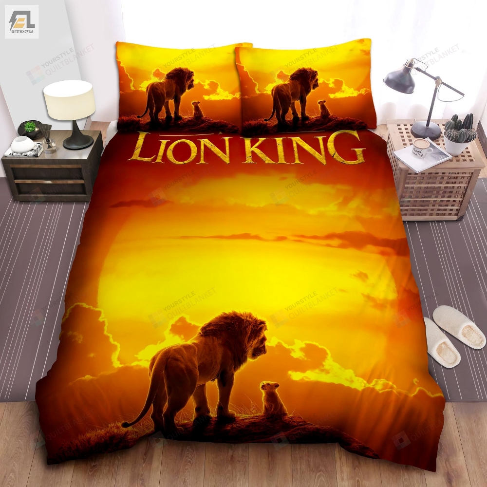 The Lion King Live Action Movie Poster Bed Sheets Spread Comforter Duvet Cover Bedding Sets 