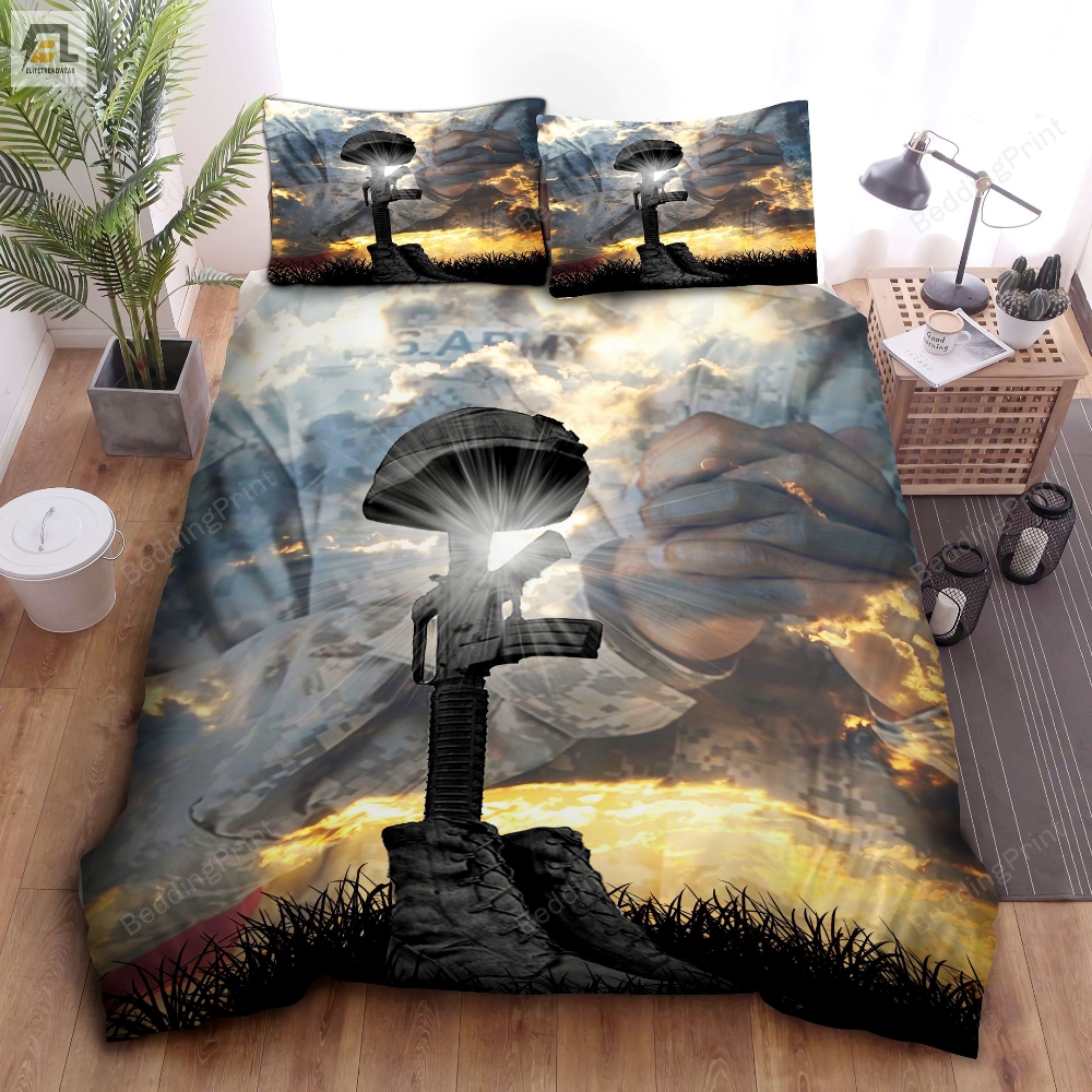 The Light Us Army Bed Sheets Duvet Cover Bedding Sets 