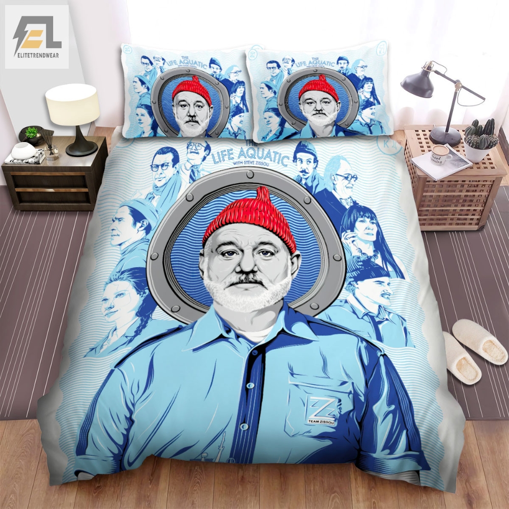 The Life Aquatic With Steve Zissou 2004 Movie Tracie Ching Art Bed Sheets Spread Comforter Duvet Cover Bedding Sets 