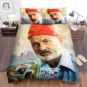 The Life Aquatic With Steve Zissou 2004 Movie Old Man Head Poster Bed Sheets Spread Comforter Duvet Cover Bedding Sets elitetrendwear 1 1