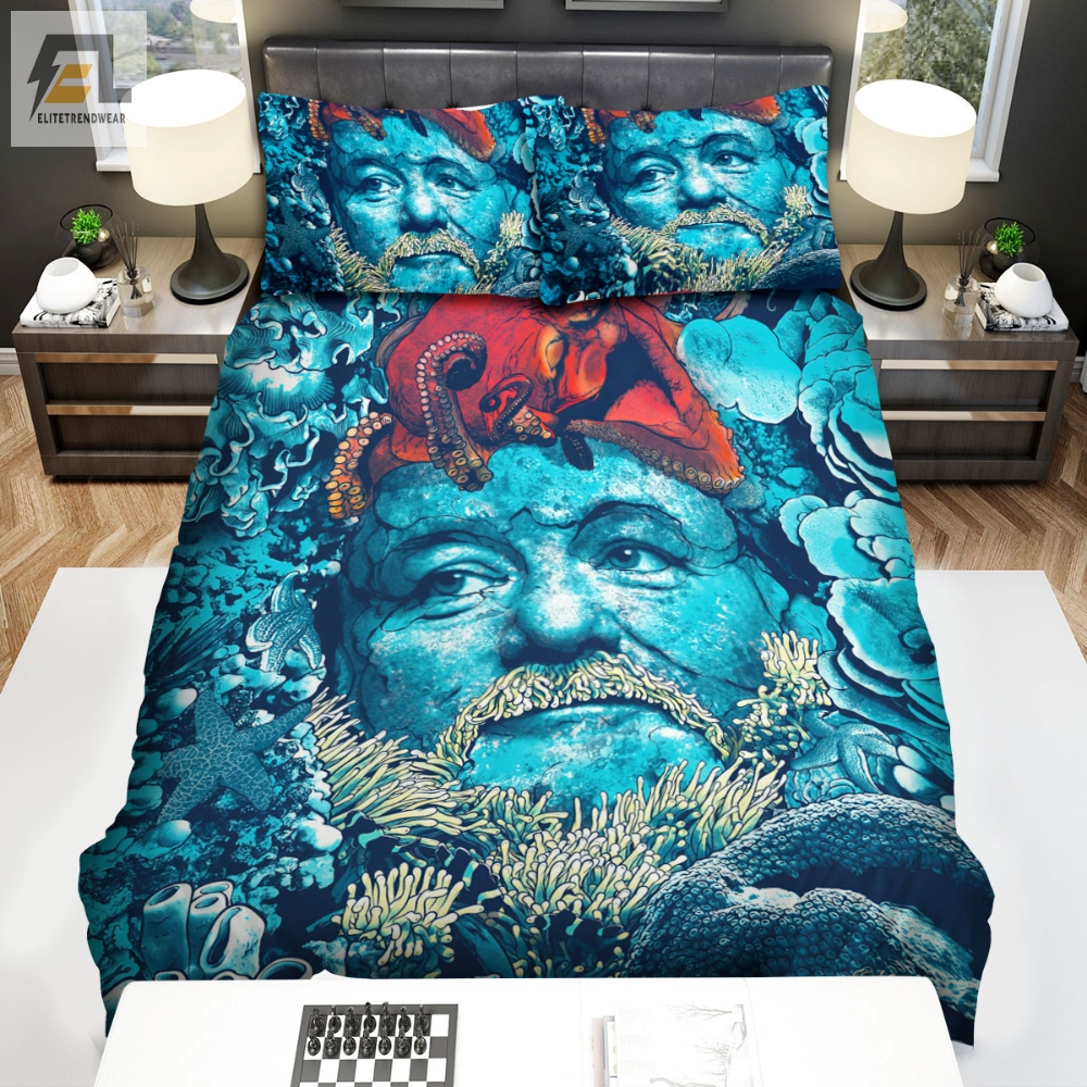 The Life Aquatic With Steve Zissou 2004 Movie Natural Man Bed Sheets Spread Comforter Duvet Cover Bedding Sets 