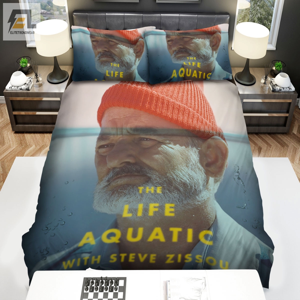 The Life Aquatic With Steve Zissou 2004 Movie Man Under The Water Bed Sheets Spread Comforter Duvet Cover Bedding Sets 