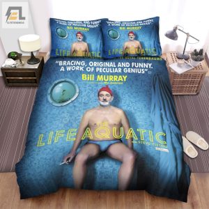 The Life Aquatic With Steve Zissou 2004 Movie Man In Bathroom Bed Sheets Spread Comforter Duvet Cover Bedding Sets elitetrendwear 1 1