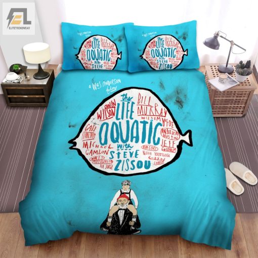 The Life Aquatic With Steve Zissou 2004 Movie Grandfather And Child Bed Sheets Spread Comforter Duvet Cover Bedding Sets elitetrendwear 1 1