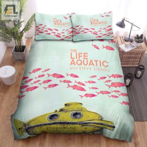 The Life Aquatic With Steve Zissou 2004 Movie Deep Search Submarine Art Bed Sheets Spread Comforter Duvet Cover Bedding Sets elitetrendwear 1 1