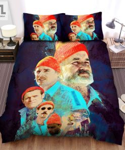 The Life Aquatic With Steve Zissou 2004 Movie Characters Poster Bed Sheets Spread Comforter Duvet Cover Bedding Sets elitetrendwear 1 1