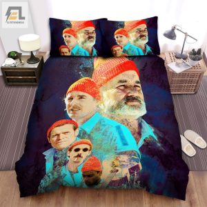 The Life Aquatic With Steve Zissou 2004 Movie Characters Poster Bed Sheets Spread Comforter Duvet Cover Bedding Sets elitetrendwear 1 1