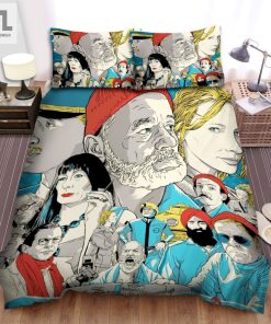 The Life Aquatic With Steve Zissou 2004 Movie Characters Art Poster Bed Sheets Spread Comforter Duvet Cover Bedding Sets elitetrendwear 1 1