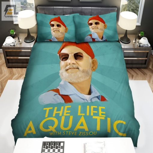 The Life Aquatic With Steve Zissou 2004 Movie Art Poster Bed Sheets Spread Comforter Duvet Cover Bedding Sets elitetrendwear 1