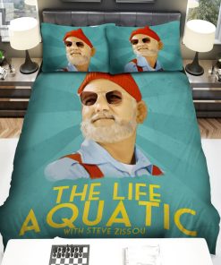 The Life Aquatic With Steve Zissou 2004 Movie Art Poster Bed Sheets Spread Comforter Duvet Cover Bedding Sets elitetrendwear 1 1