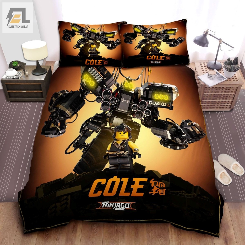The Lego Ninjago Movie Cole Ninja Of Earth Poster Bed Sheets Spread Comforter Duvet Cover Bedding Sets 