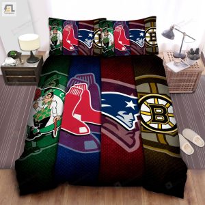 Sports Massachusetts Sport Teams Bed Sheet Duvet Cover Bedding Sets elitetrendwear 1 1