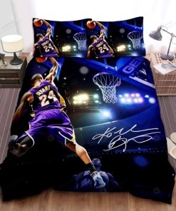 Kobe Bryant Dunking Bed Sheets Duvet Cover Bedding Sets elitetrendwear 1 3