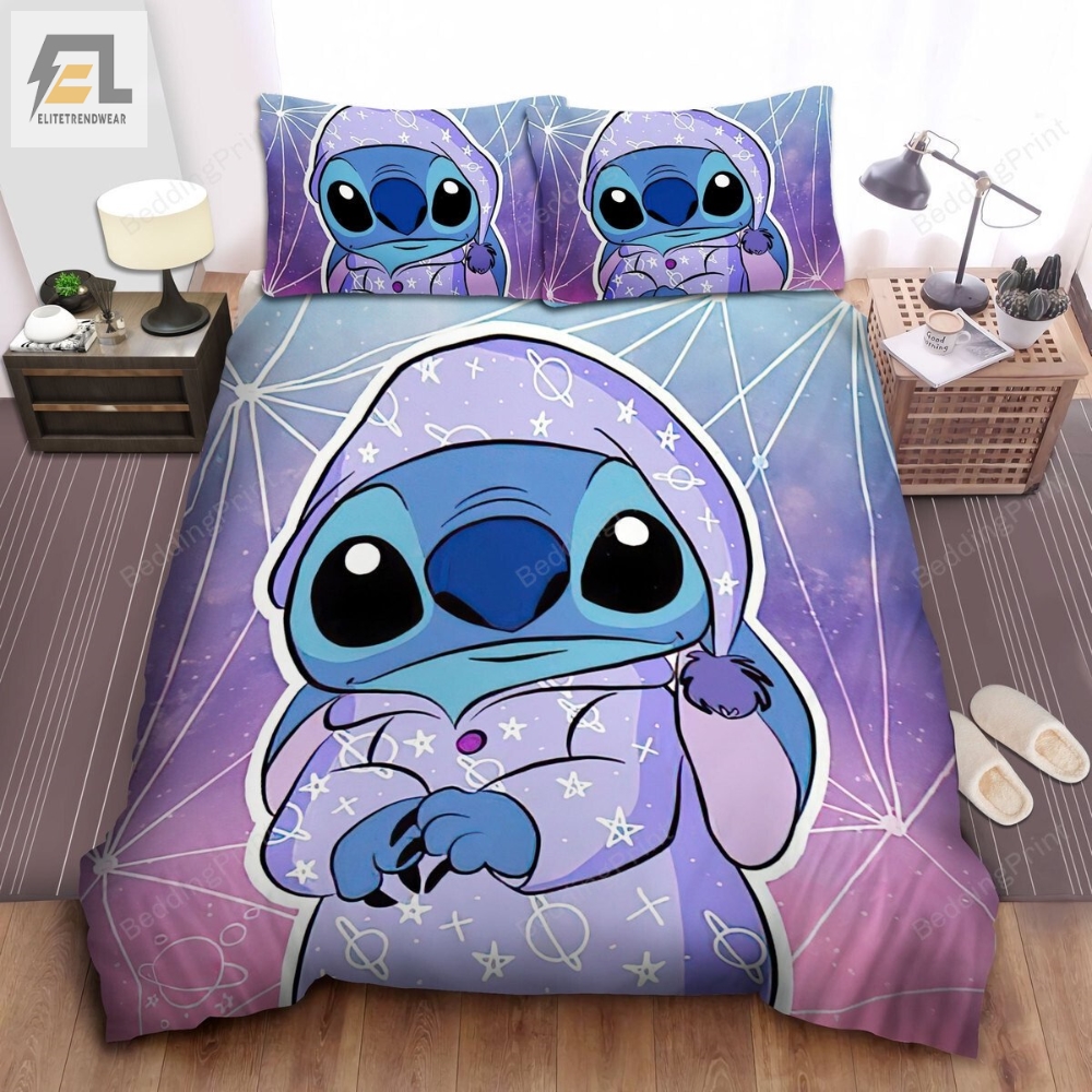Lilo And Stitch Stitch In Pijama Bed Sheets Spread Duvet Cover Bedding Sets elitetrendwear 1