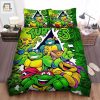 Teenage Mutant Ninja Turtles Break Out From Comic Bed Sheets Duvet Cover Bedding Sets elitetrendwear 1