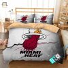 Nba Miami Heat Logo 3D Printed Duvet Cover Bedding Set elitetrendwear 1