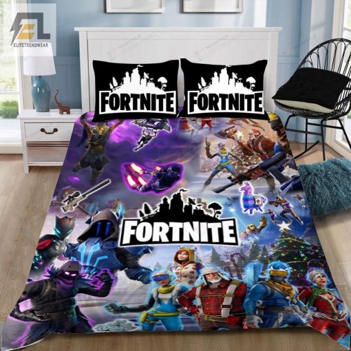 Fortnite Gamer With Logo Bedding Set Duvet Cover Pillow Cases elitetrendwear 1