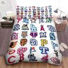 Mlb All Teams Logo Bed Sheets Spread Duvet Cover Bedding Set Ver 1 elitetrendwear 1 6