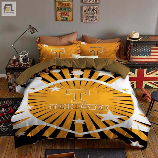 Tennessee Volunteers Bedding Set Sleepy Duvet Cover Pillow Cases elitetrendwear 1