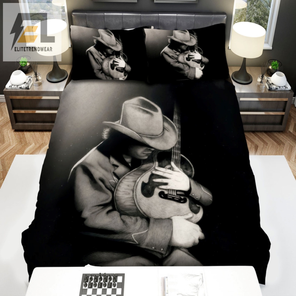 Dwight Yoakam Guitar Hug Bedding Set Cuddle Up With Country Style