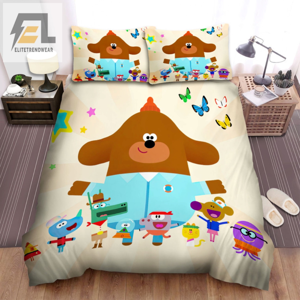 Get Ready To Pawty Hey Duggee  Friends Bedding Set