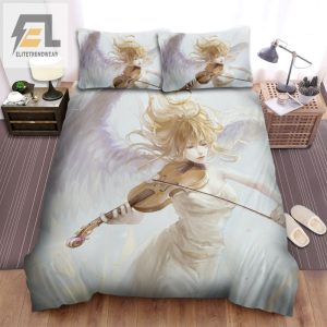 Angel Wings Bedding Your Lie In April Kaori Violin Duvet Set elitetrendwear 1 1