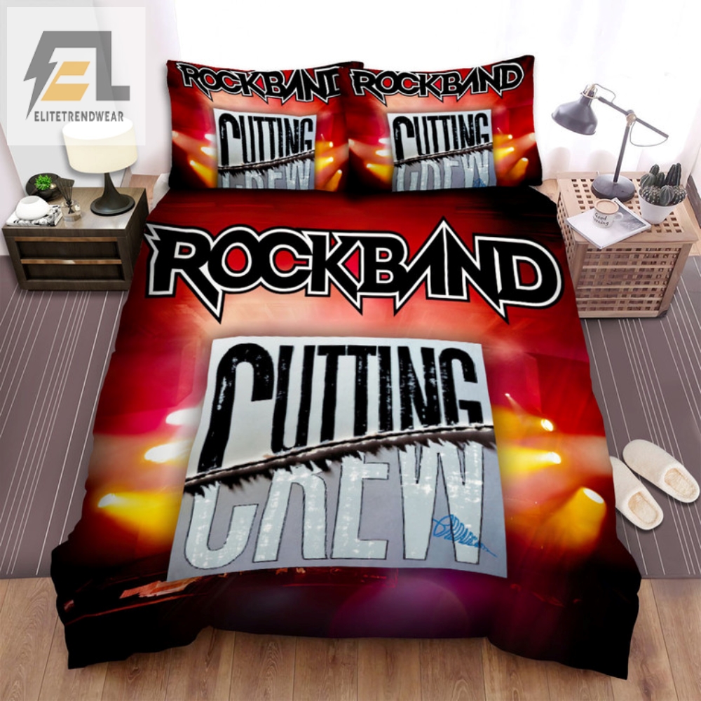Get Cutting Crew Comfort Rockband Bedding Set
