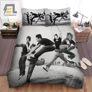 Sleep Like A Rock Star Story Of The Year Black And White Bedding Set elitetrendwear 1 1