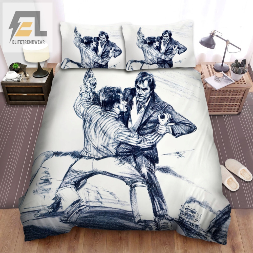 Sleep Like A Spy Two Man War Movie Poster Bedding Set