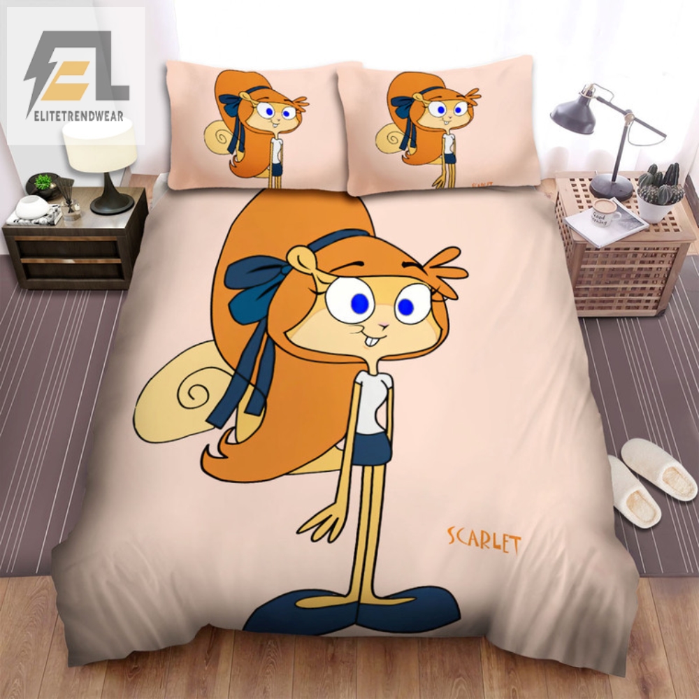 Get Your Sleep On With Scaredy Squirrel Scarlet Bedding Set