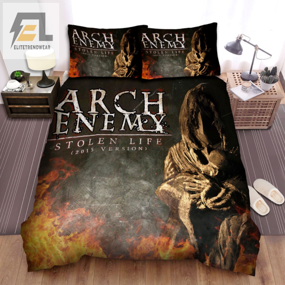 Sleep Like A Rockstar With These Stolen Life 2015 Ver Arch Enemy Bed Sheets 