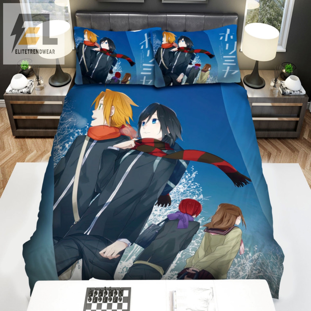 Snuggle Up With Horimiya Anime Bedding Set For Winter