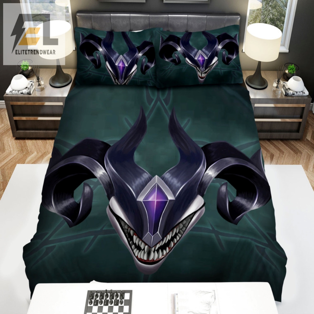 Summon Laughs With Shaco Demon Jester Bedding Set