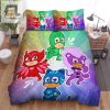 Unmask Boring Beds With Pj Masks Superheroes Duvet Set elitetrendwear 1