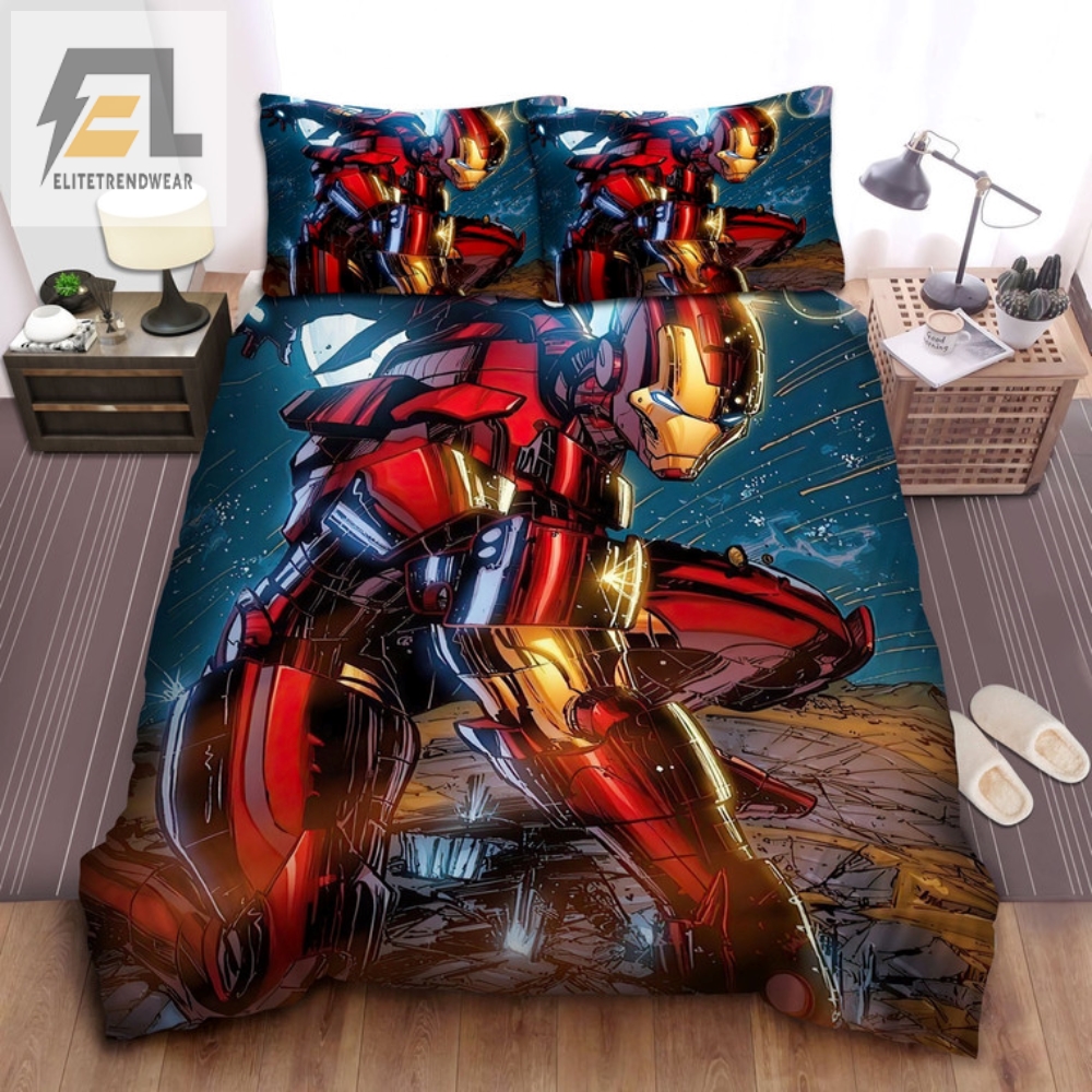 Iron Man Bedding Sleep Soundly  Safely With Marvels Bulletproof Hero