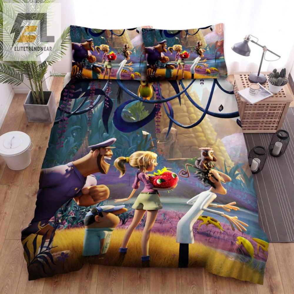 Sprinkle Your Bed With Food Island Fun  Cloudy With A Chance Of Meatballs 2 Bedding Set