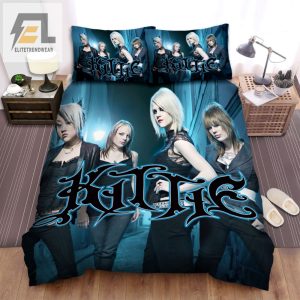 Purrfectly Comfy Kittie Band Bedding Set Blue Ground elitetrendwear 1 1