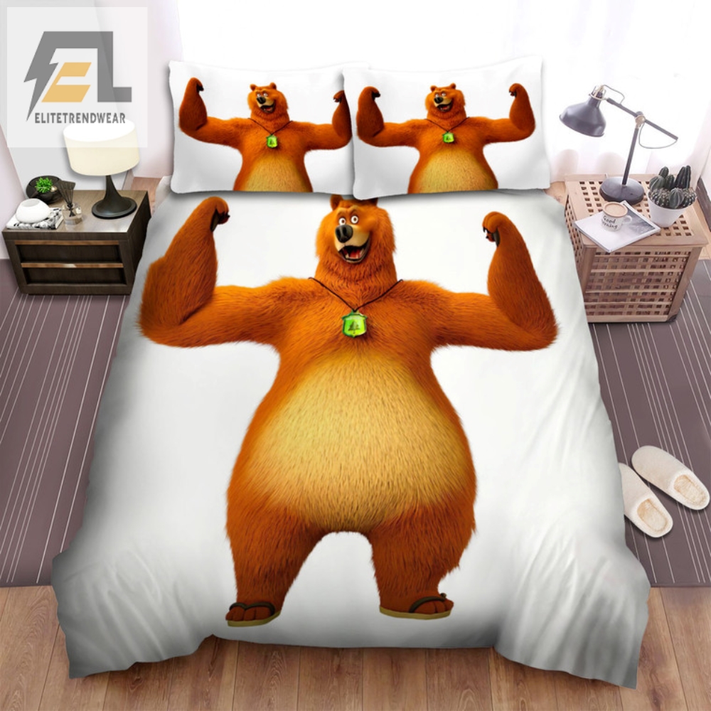 Get Cozy With Grizzy  The Bearly There Duvet Cover Set