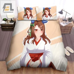 Race To Bed In Style With Umamusume Red White Kimono Bedding elitetrendwear 1 1