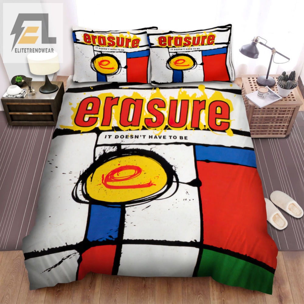 Get Cozy With The Erasure Band Cover Bedding Set
